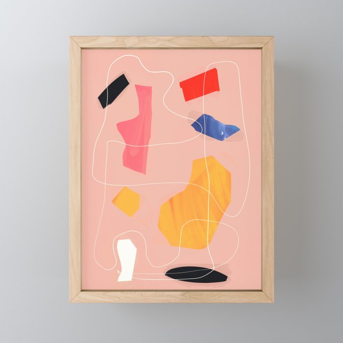 Minimal Abstract Shapes 90 Mini Art Print Gallery Image 1