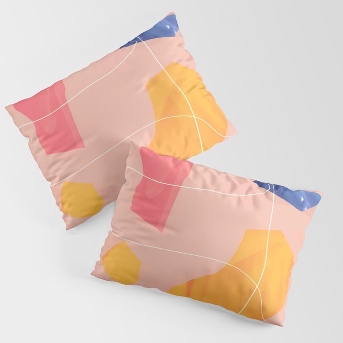 Minimal Abstract Shapes 90 Pillow Sham Gallery Image 1