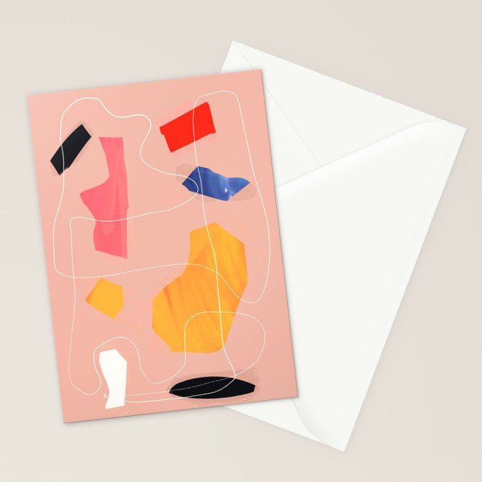 Minimal Abstract Shapes 90 Stationery Card Gallery Image 2