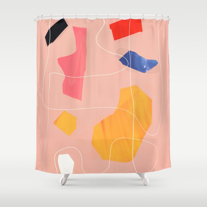 Minimal Abstract Shapes 90 Shower Curtain Gallery Image 1