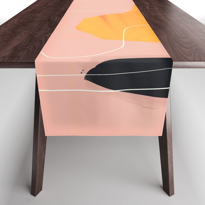 Minimal Abstract Shapes 90 Table Runner Gallery Image 1