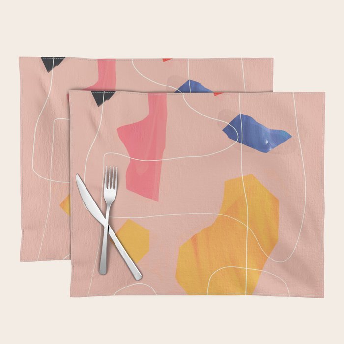 Minimal Abstract Shapes 90 Placemat Gallery Image 1