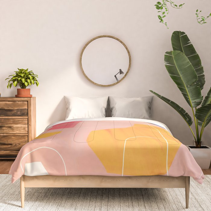 Minimal Abstract Shapes 90 Comforter Gallery Image 3