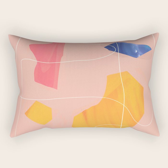 Minimal Abstract Shapes 90 Rectangular Pillow Gallery Image 1