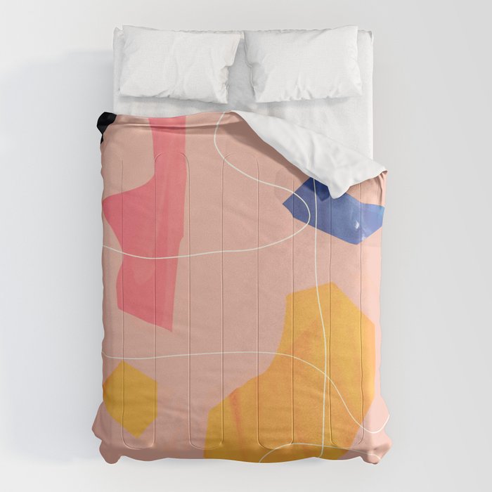 Minimal Abstract Shapes 90 Comforter Gallery Image 1