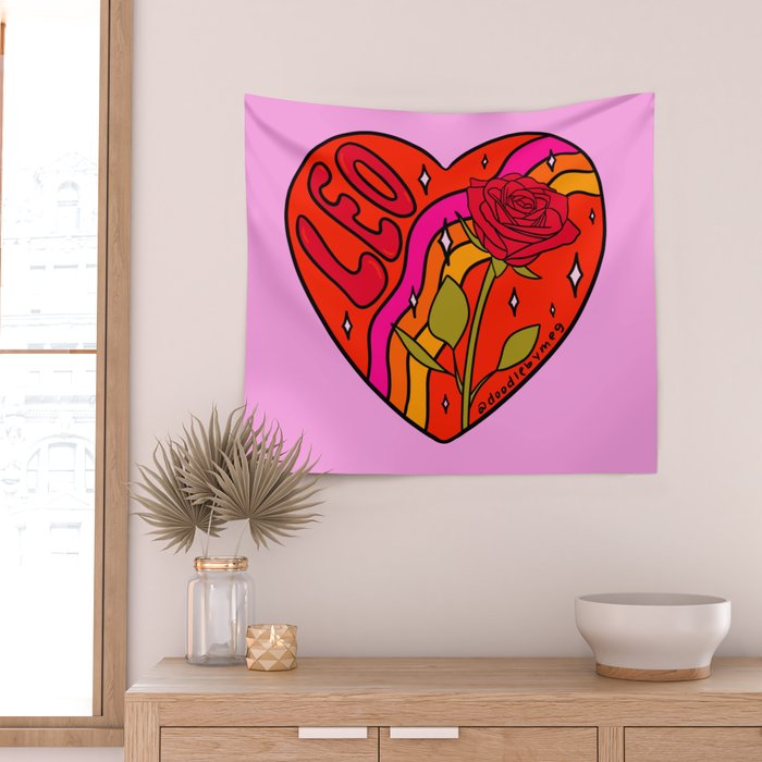 Leo Valentine Wall Tapestry Gallery Image 2