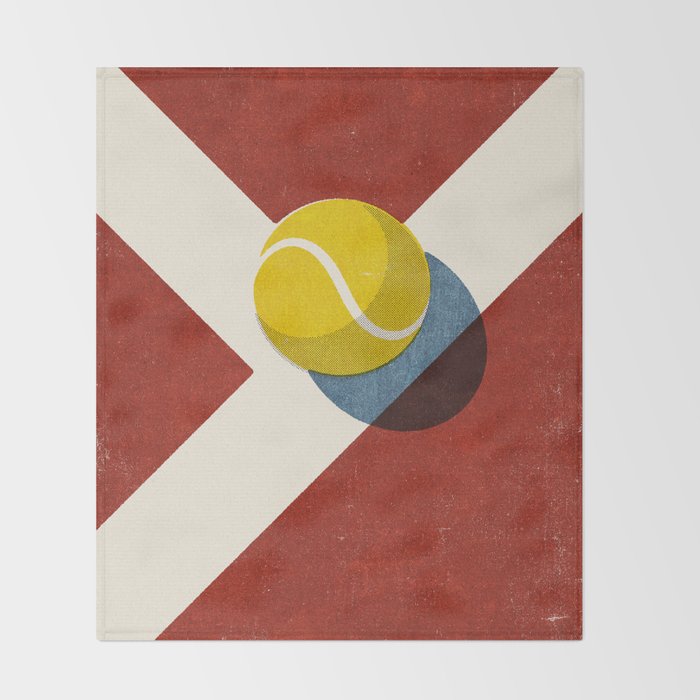 BALLS / Tennis (Clay Court) Throw Blanket Gallery Image 2