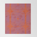 LISBOA, deep orange & plum Throw Blanket Gallery Image 2