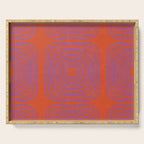 LISBOA, deep orange & plum Serving Tray Gallery Image 1