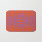 LISBOA, deep orange & plum Bath Mat Gallery Image 1
