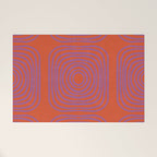 LISBOA, deep orange & plum Welcome Mat Gallery Image 1