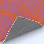 LISBOA, deep orange & plum Rug Gallery Image 4