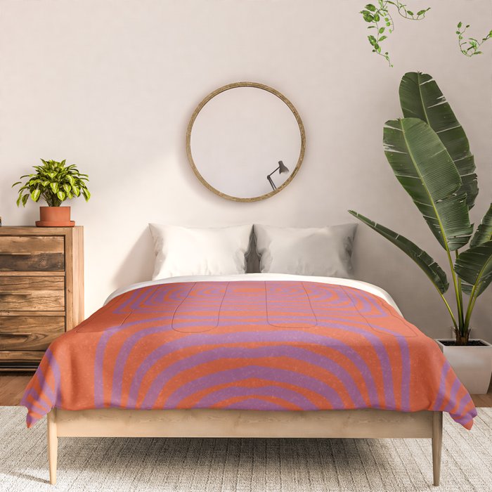 LISBOA, deep orange & plum Comforter Gallery Image 3