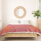 LISBOA, deep orange & plum Duvet Cover Gallery Image 3
