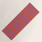 LISBOA, deep orange & plum Yoga Mat Gallery Image 1