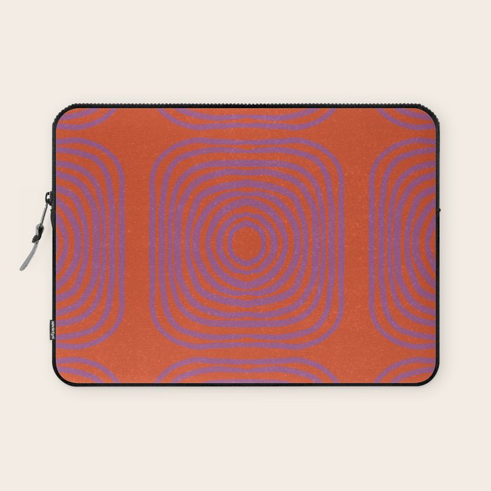 LISBOA, deep orange & plum Laptop Sleeve Gallery Image 1