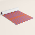 LISBOA, deep orange & plum Yoga Mat Gallery Image 2