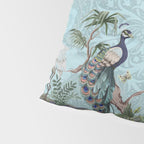 Chinoiserie Peacock Heron Floral Garden & William Morris Art Pillow Sham Gallery Image 4