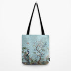 Chinoiserie Peacock Heron Floral Garden & William Morris Art Tote Bag Gallery Image 2