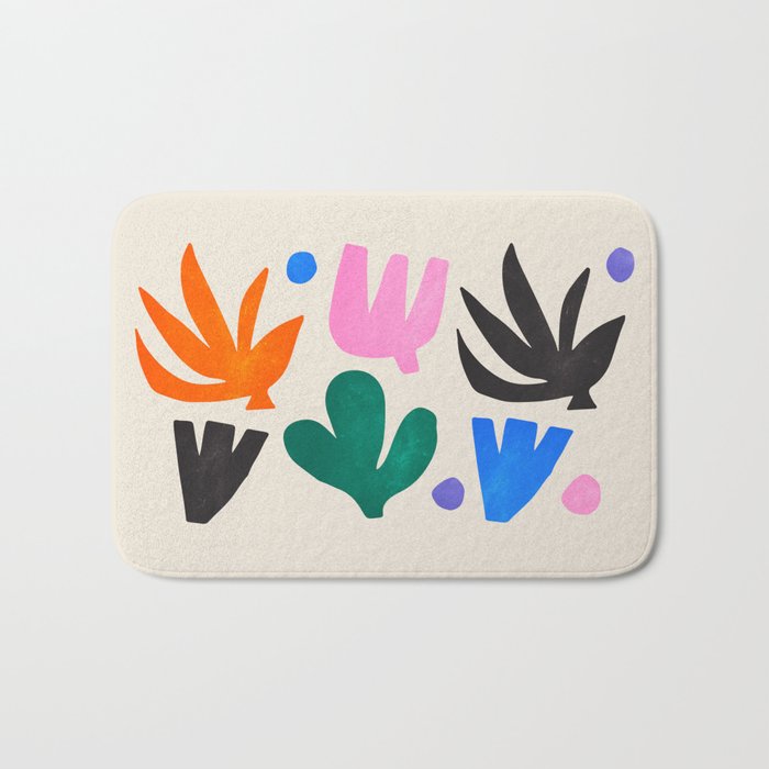 Paper Garden: Matisse Cutouts 01 Bath Mat Gallery Image 1