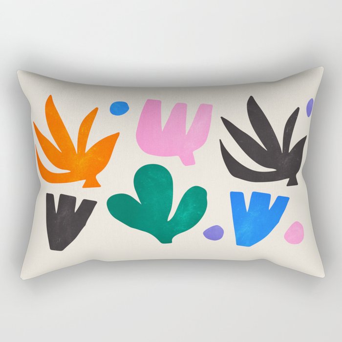 Paper Garden: Matisse Cutouts 01 Rectangular Pillow Gallery Image 1