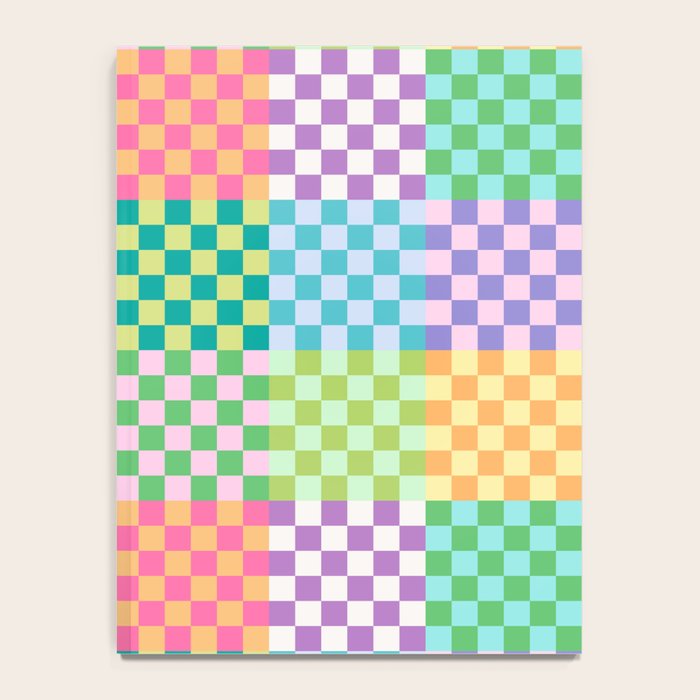 Rainbow Checks Notebook Gallery Image 4