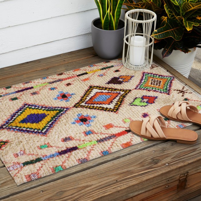 N15 - Oriental Traditional Bohemian Moroccan Artwork. Outdoor Rug Gallery Image 2