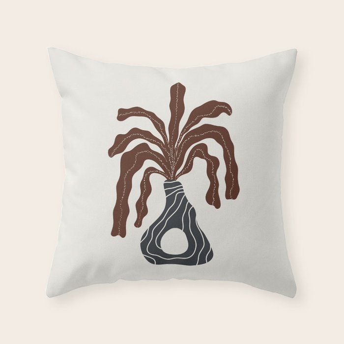 Modern Vase #1 Throw Pillow Gallery Image 1
