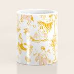 Gold Zodiac Toile Pattern Coffee Mug Gallery Image 4