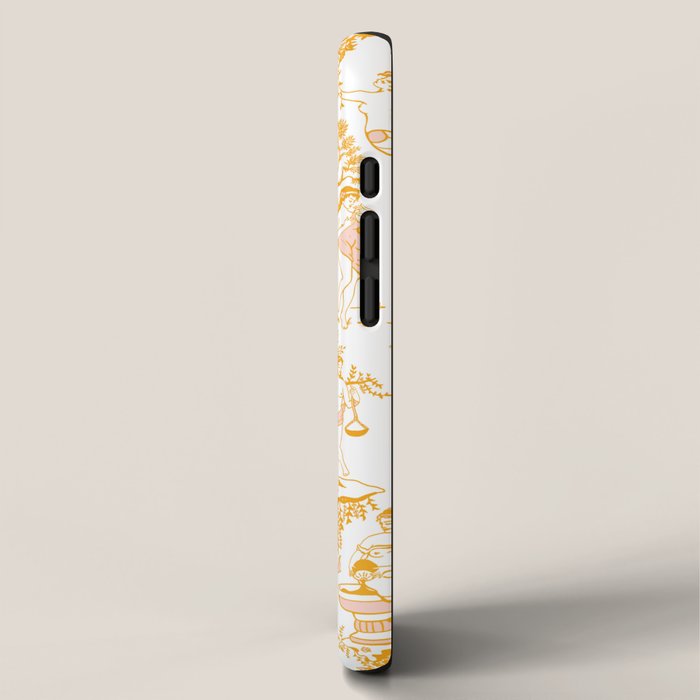 Gold Zodiac Toile Pattern iPhone Case Gallery Image 2
