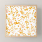 Gold Zodiac Toile Pattern Mini Art Print Gallery Image 1