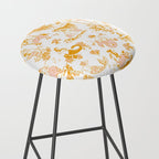 Gold Zodiac Toile Pattern Stool Gallery Image 2