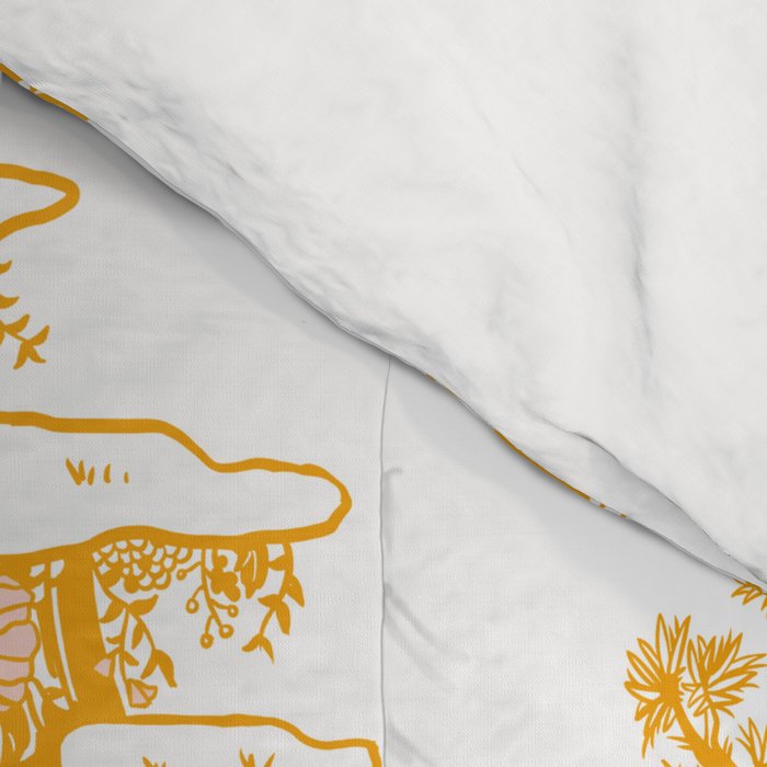 Gold Zodiac Toile Pattern Comforter Gallery Image 4