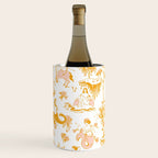 Gold Zodiac Toile Pattern Wine Chiller Gallery Image 1