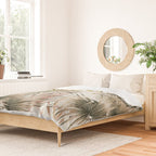 Pink Green leaf II Duvet Cover Gallery Image 2