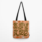 Pumpkin Patch Is My Happy Place Tote Bag Gallery Image 2
