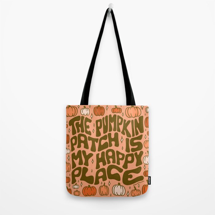 Pumpkin Patch Is My Happy Place Tote Bag Gallery Image 2