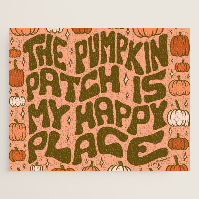Pumpkin Patch Is My Happy Place Jigsaw Puzzle Gallery Image 1