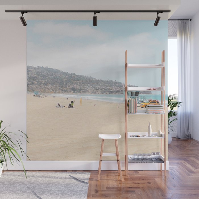 Redondo Beach // California Ocean Vibes Lifeguard Hut Surfing Sandy Beaches Summer Tanning Wall Mural Gallery Image 1