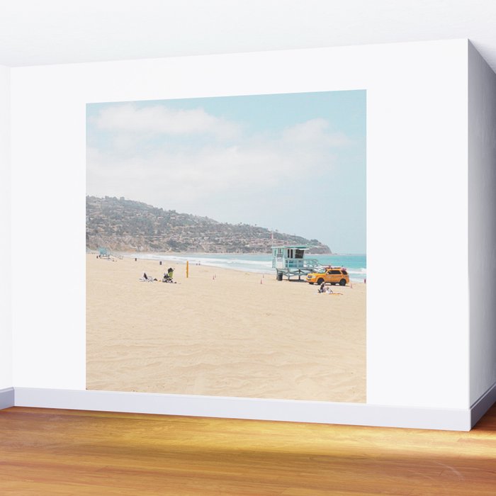 Redondo Beach // California Ocean Vibes Lifeguard Hut Surfing Sandy Beaches Summer Tanning Wall Mural Gallery Image 2