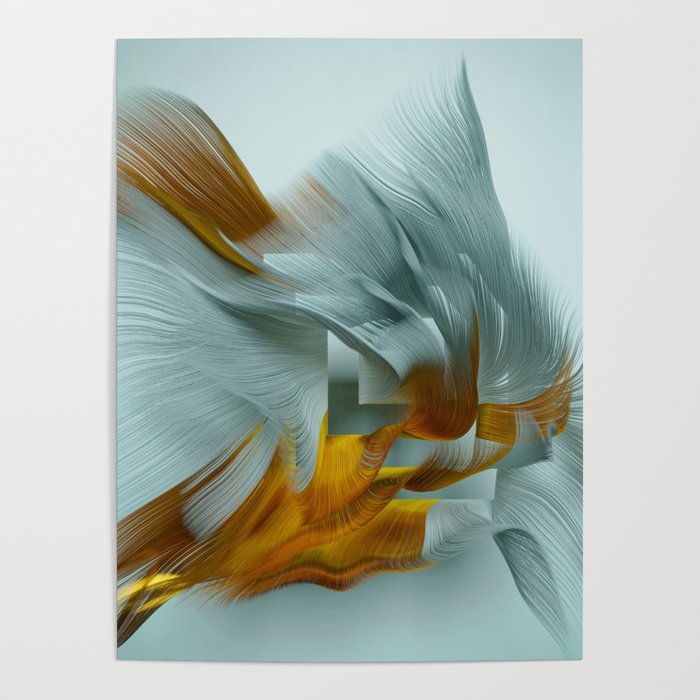 Flow Abstract IX Poster Gallery Image 1