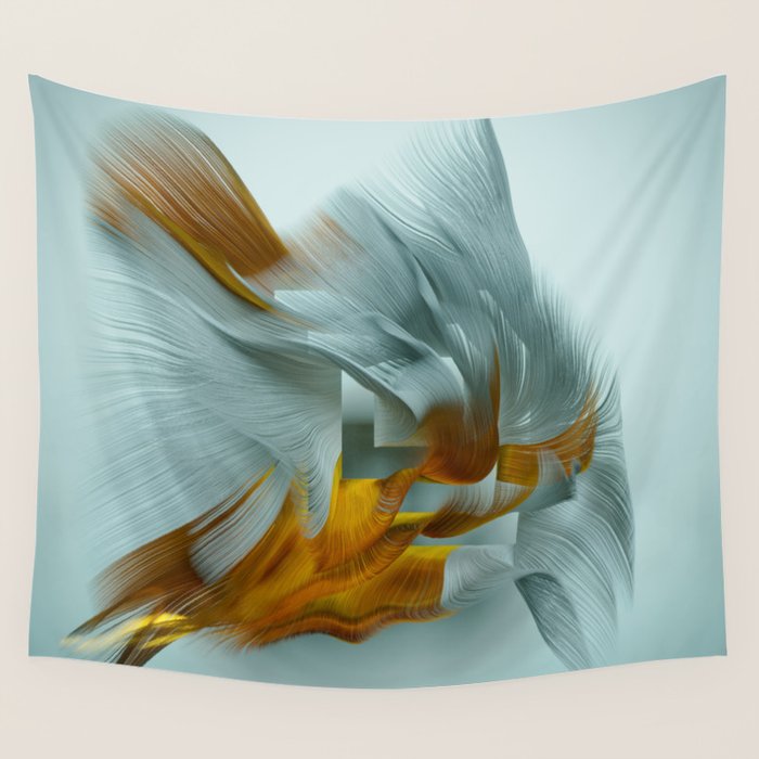 Flow Abstract IX Wall Tapestry Gallery Image 4