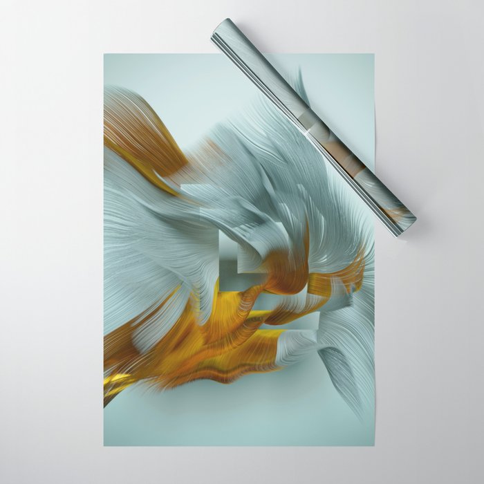 Flow Abstract IX Wrapping Paper Gallery Image 1