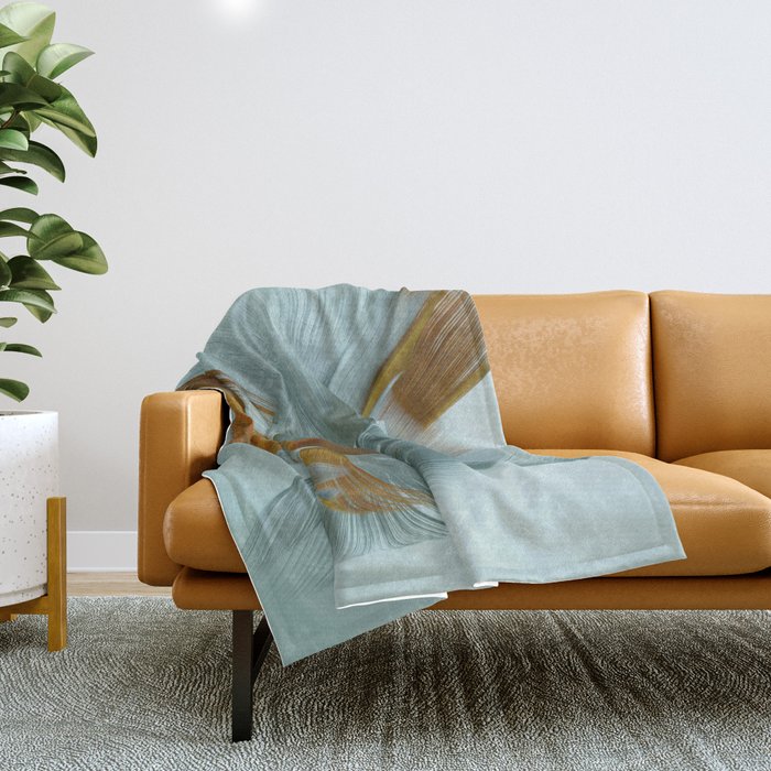 Flow Abstract IX Throw Blanket Gallery Image 1