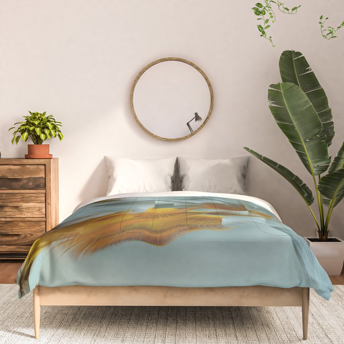 Flow Abstract IX Comforter Gallery Image 3