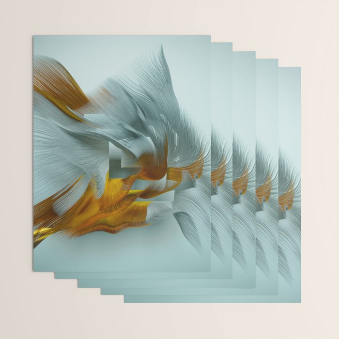 Flow Abstract IX Wrapping Paper Gallery Image 3