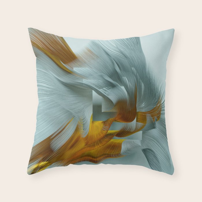 Flow Abstract IX Throw Pillow Gallery Image 6