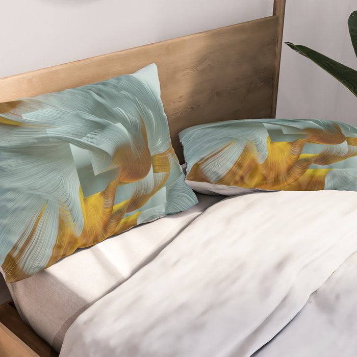 Flow Abstract IX Pillow Sham Gallery Image 2