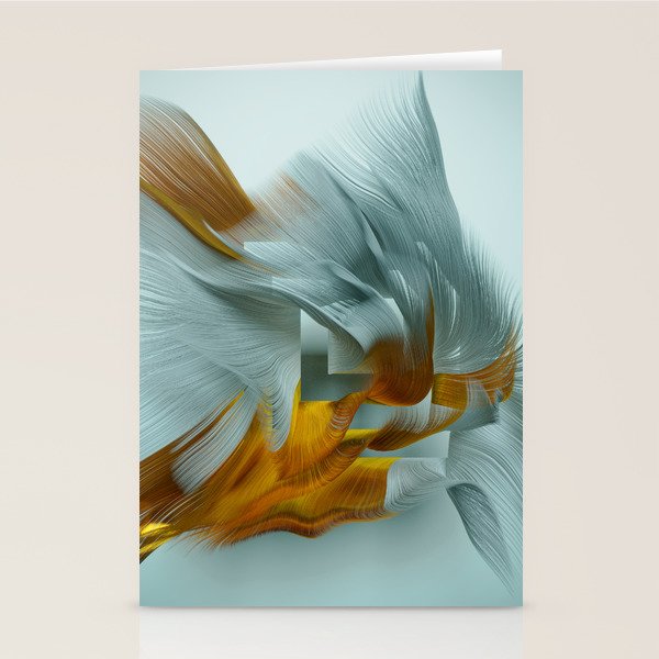 Flow Abstract IX Stationery Card Gallery Image 2