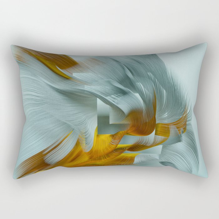 Flow Abstract IX Rectangular Pillow Gallery Image 2